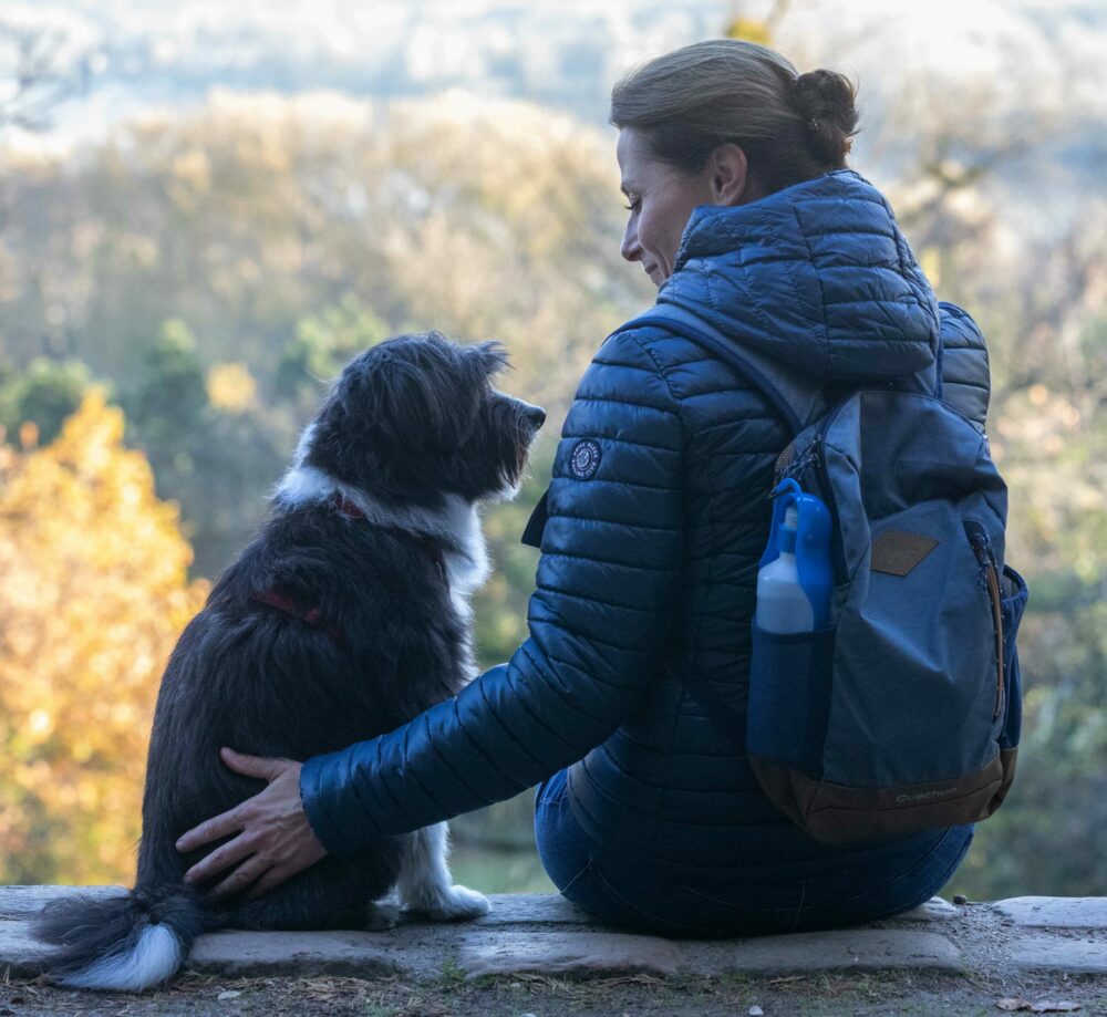 Fabienne et Bibou Fabienne BONALDI, comportementaliste canin et Bibou